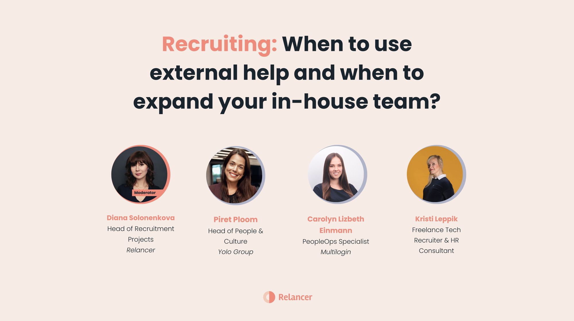 Recruiting: When to use external help and when to expand your in-house team?
